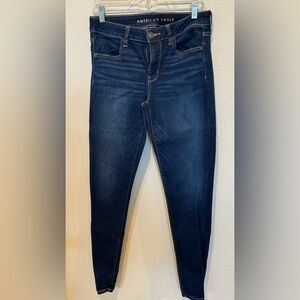 American Eagle Outfitters Women's Dark Blue Jeans